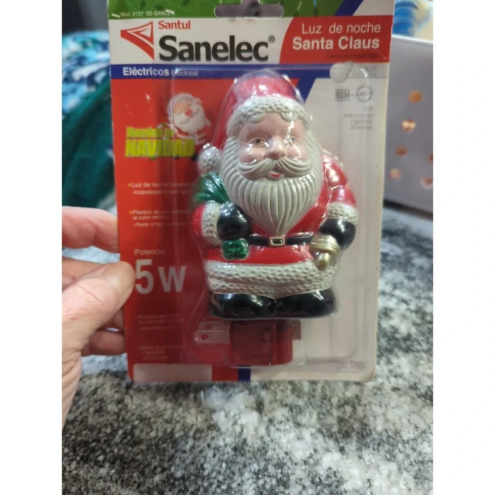 Plastic SANTA CLAUS Night Light Christmas 4